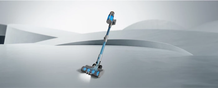 Fshesë me korrent vertikale pa kabllo UFESA Inspire U7 Digital Animal, 500 W, bateri 29.6 V, deri 80 min, blu/gri