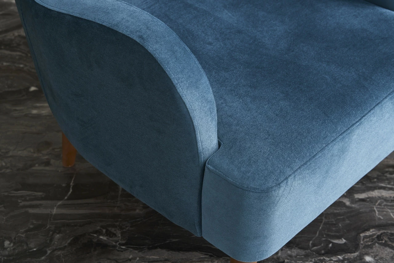 Karrige me krahë, Atelier del Sofa, Karina, ngjyrë e kaltër