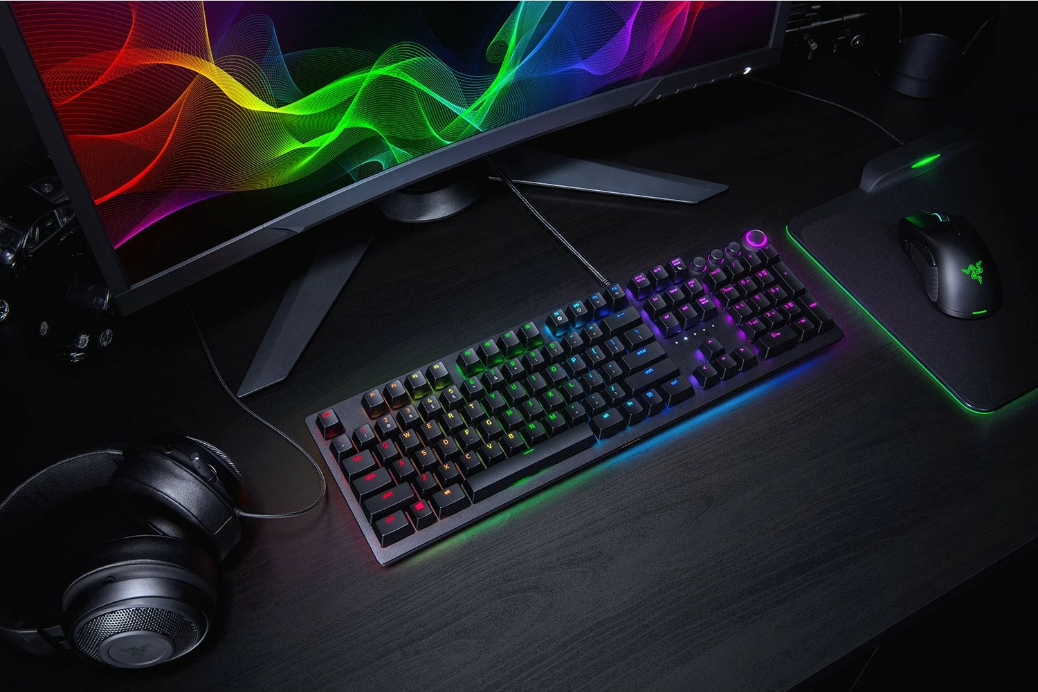 Tastierë Razer Huntsman Elite, Full-size, Opto-mechanical, E zezë