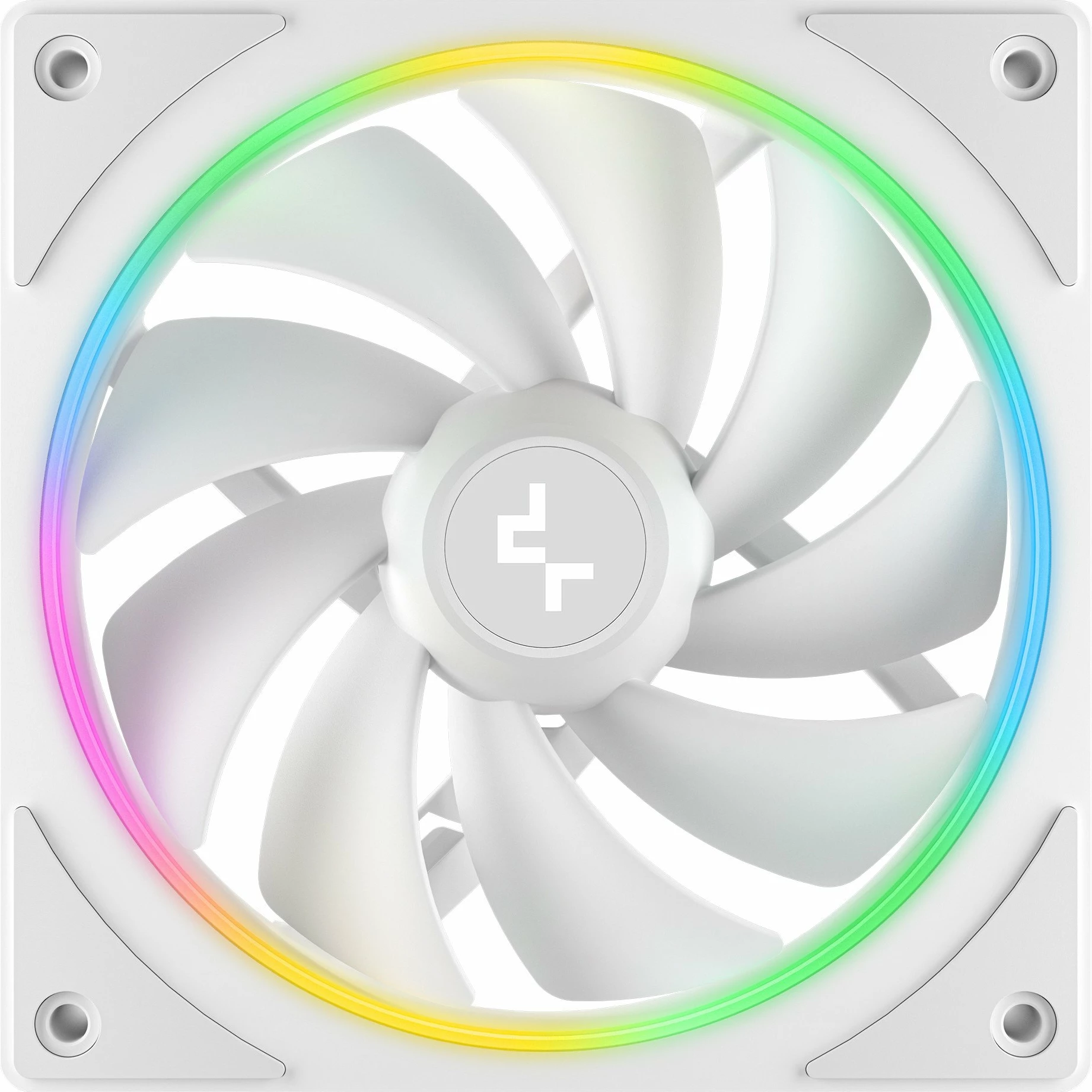 Ventilator PC Deepcool FL12 SE WH 120mm ARGB 4-pin PWM, i bardhë, set 3 copë