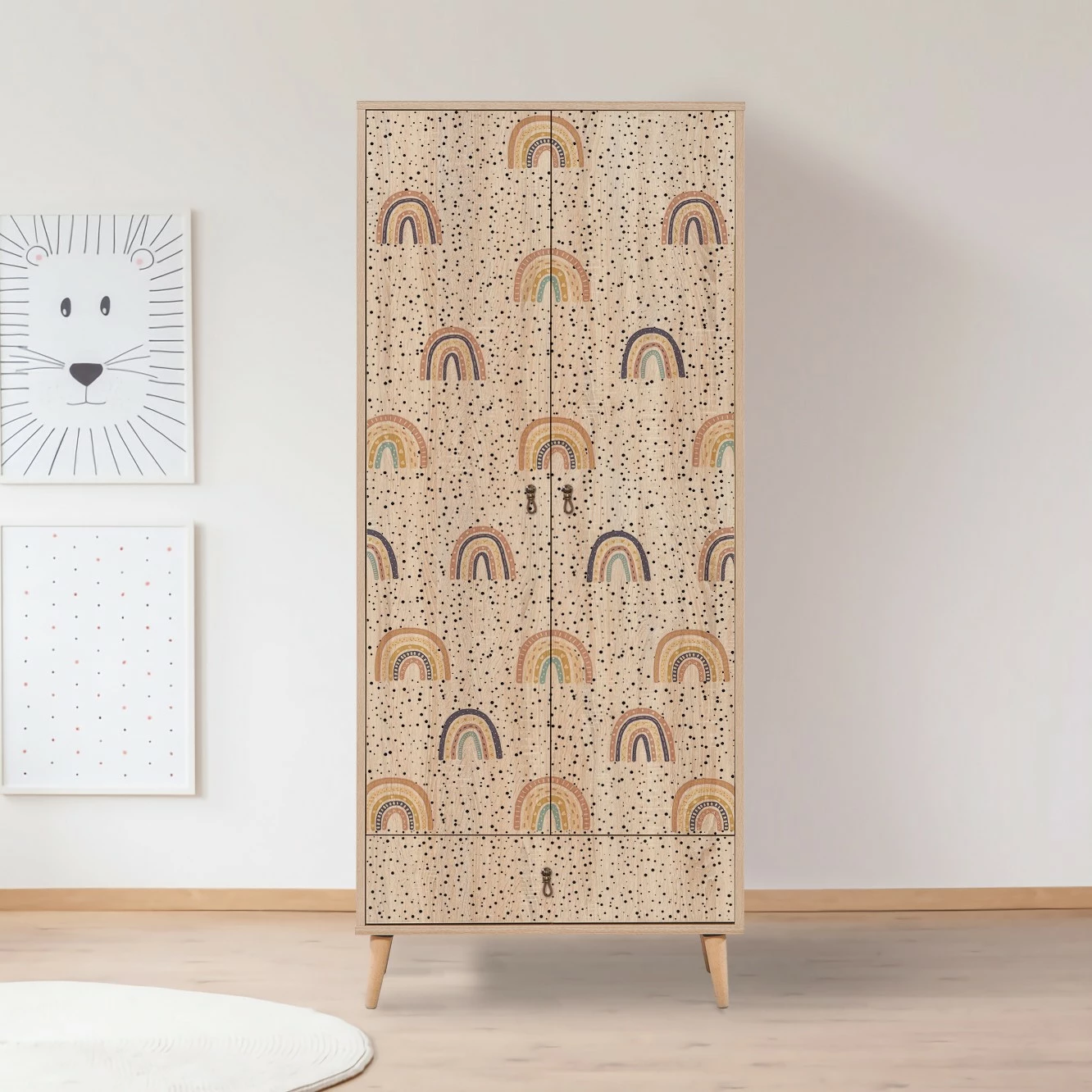 Dollap Hanah Home, City Gardrop Rainbow, shumëngjyrësh