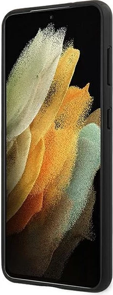 Mbështjellës Ferrari Off Track për Samsung Galaxy S21+, lëkurë natyrale, i zi