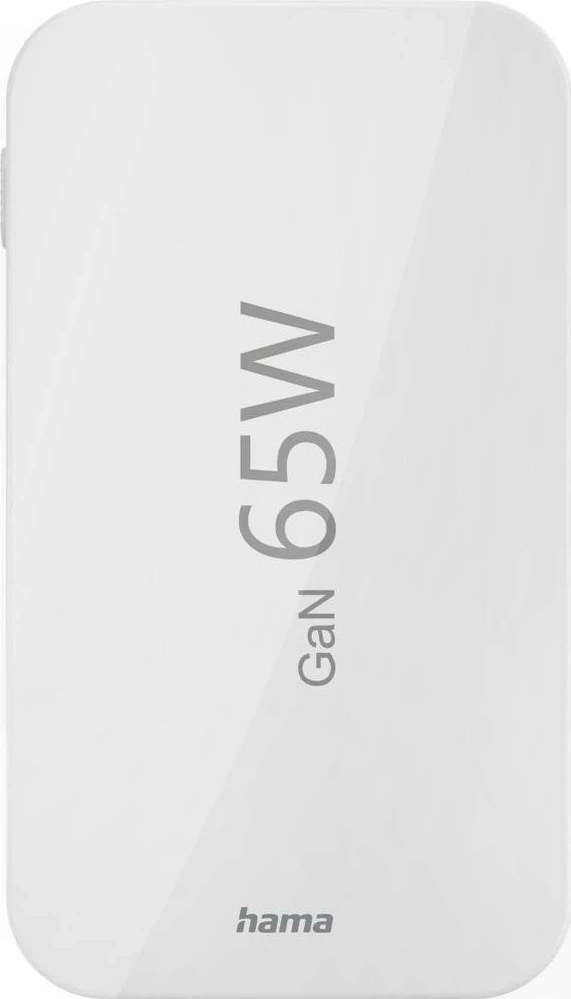 Karikues Hama 65W GaN, 2X USB-C, 1X USB-A, bardhë