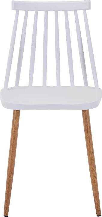 Set tavoline me karrige Quana-Aurora I, 5 pjesë, xham transparent, e bardhë, 120x70x75cm