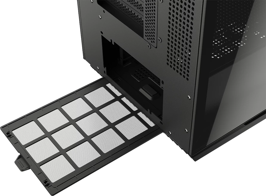 Kasë COUGAR FV270 mid tower, tempered glass, ATX, RGB, e zezë