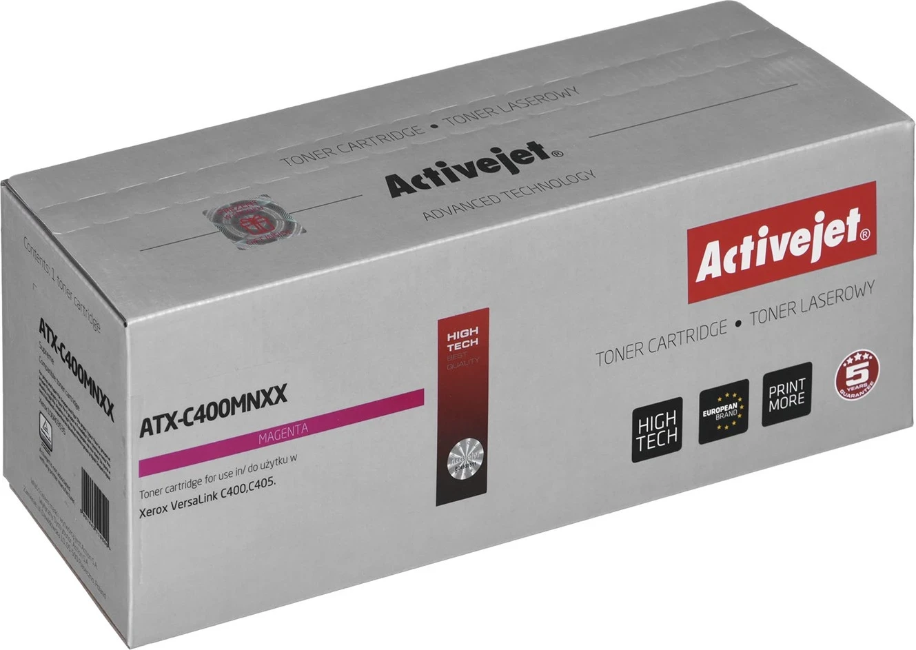 Toner zëvendësues Activejet ATX-C400MNXX për printer Xerox