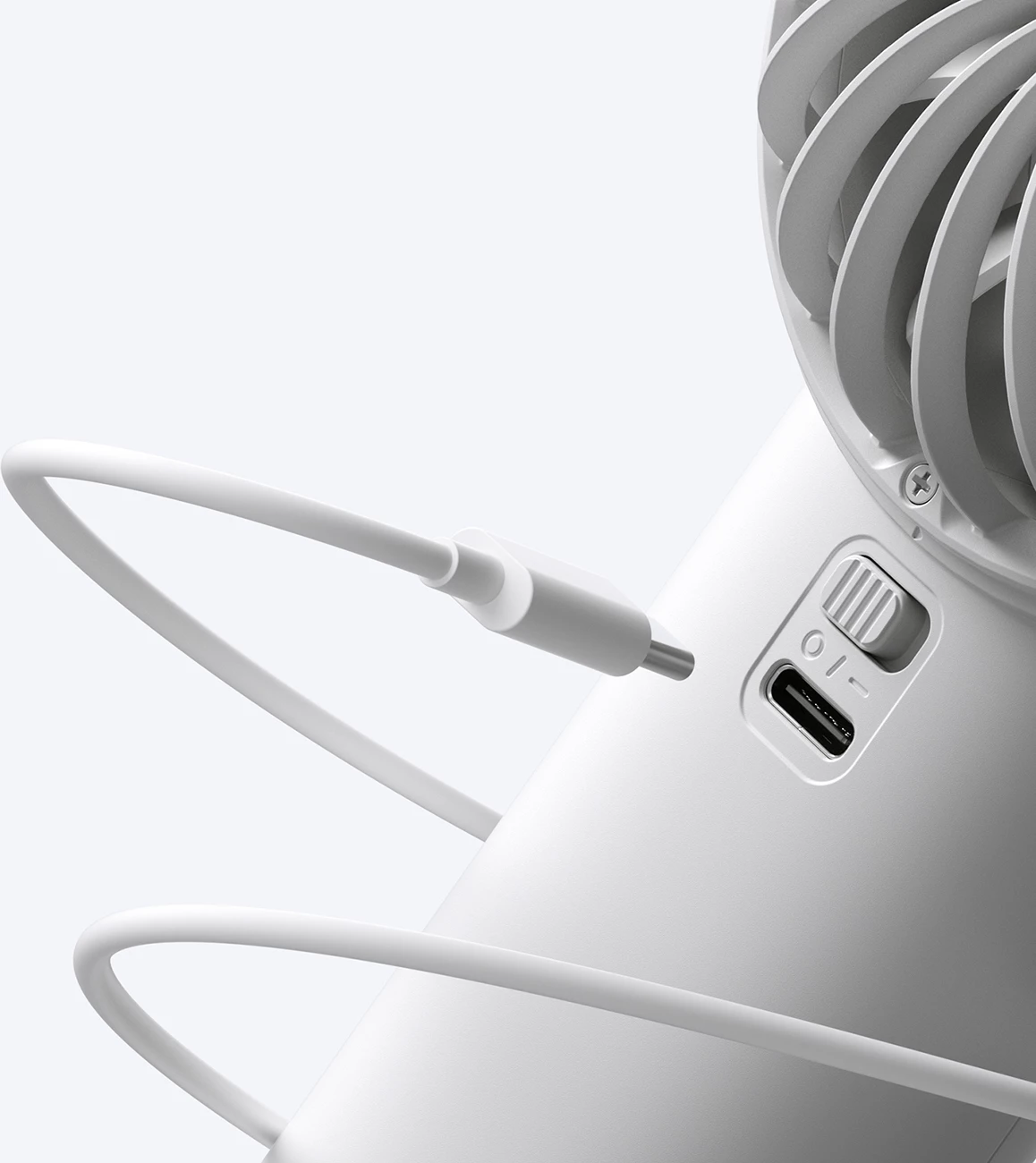 Ventilator dore Jisulife Life4, 5000mAh, USB-C, Gri
