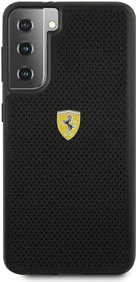 Mbështjellës Ferrari FESPEHCS21MBK On Track Perforated për Samsung Galaxy S21+, i zi