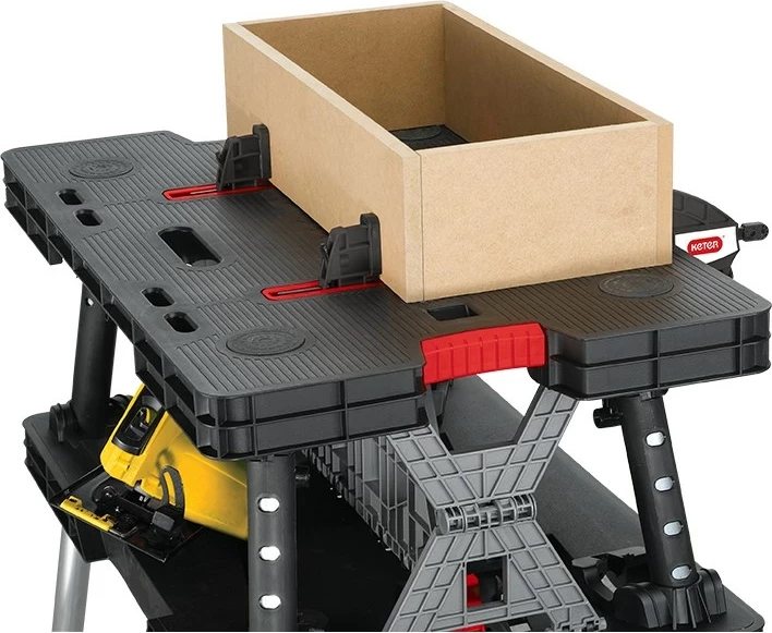 Tavolinë pune portative Keter, 910 mm, e zezë