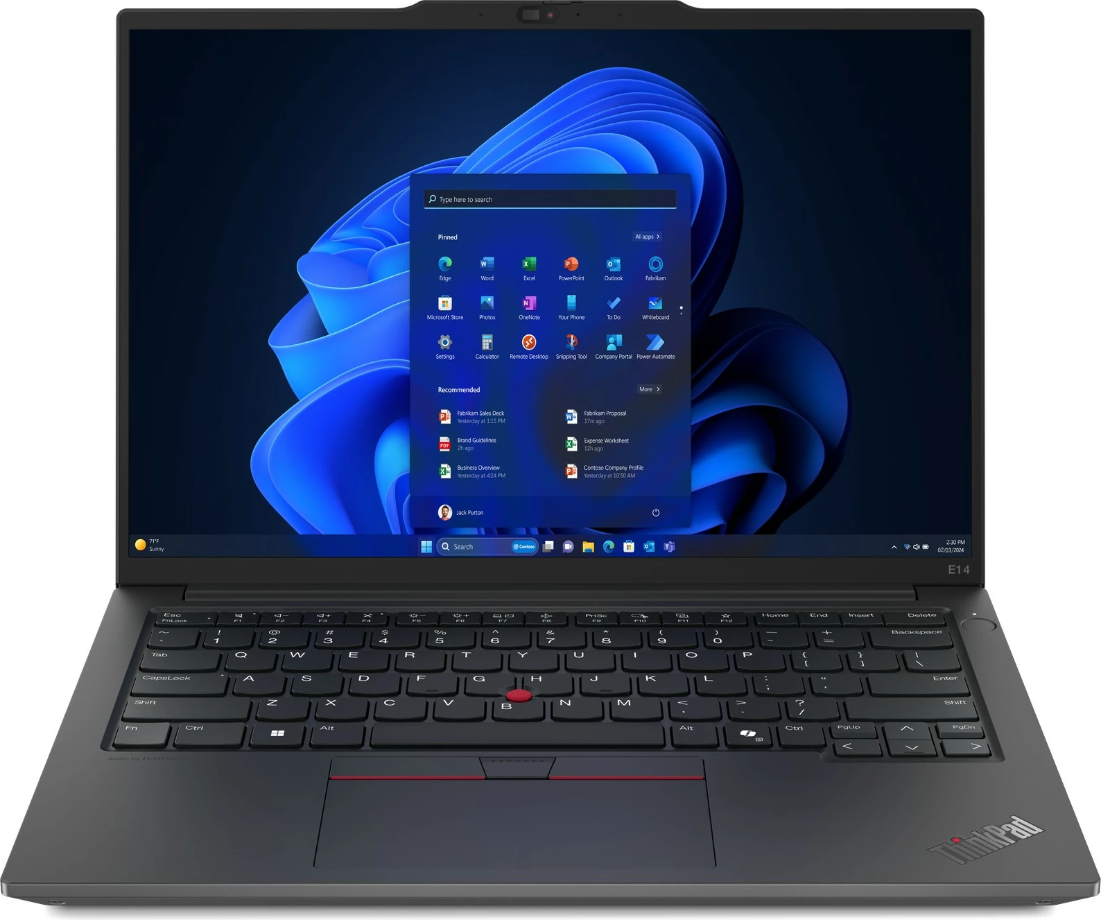 Laptop Lenovo ThinkPad E14 , 14",, Intel Core Ultra 7, 16GB RAM, 512GB SSD, Intel Arc Graphics, i zi 