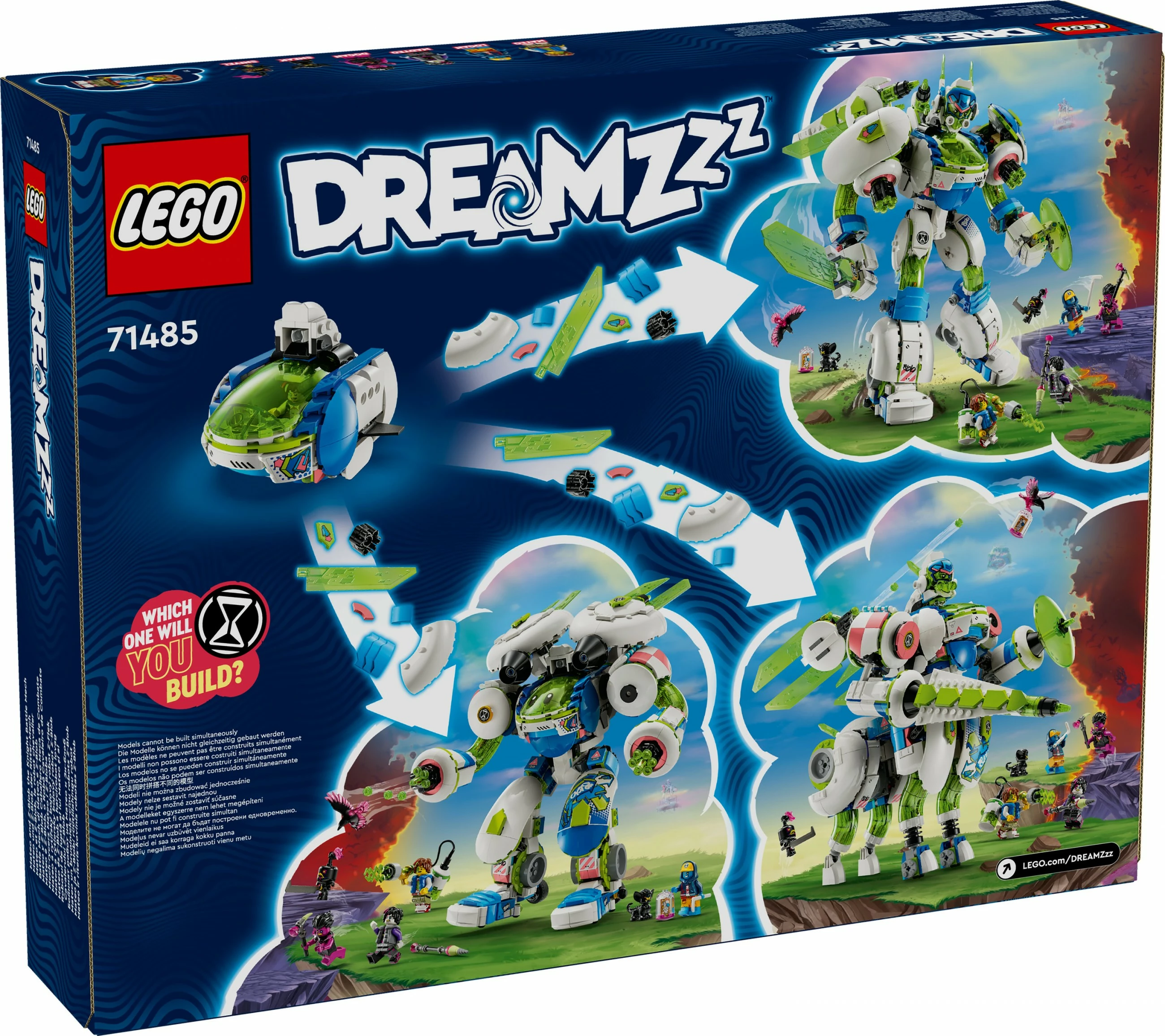 Set ndërtimi LEGO DREAMZzz 71485 Mateo dhe Z-Blob Mech Kalorësi, shumëngjyrësh