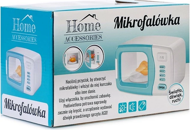 Lodër mikrovalë Artyk 118623 me zë dhe dritë, azure/bardhë