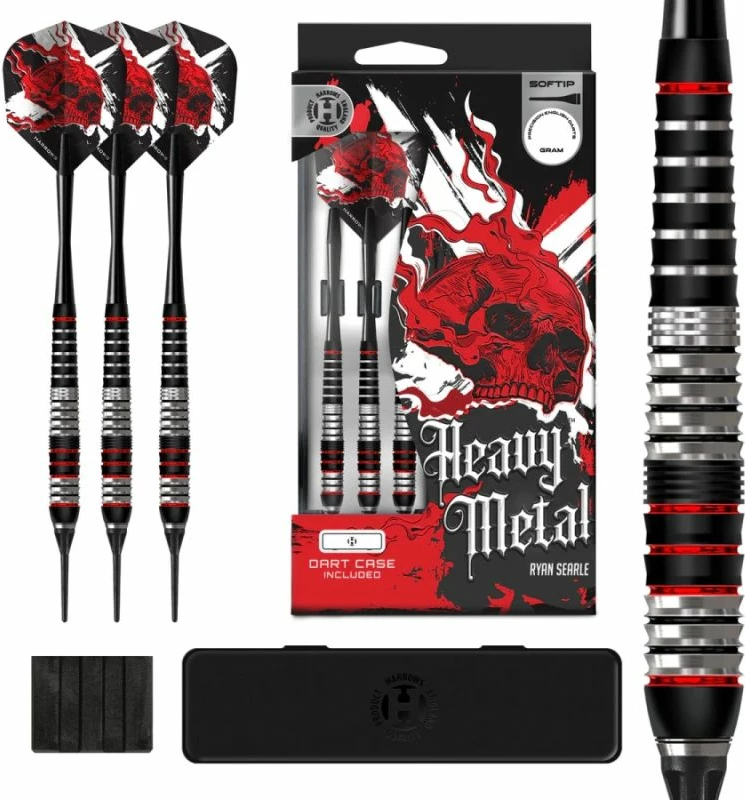 Shigjeta softip për dart Harrows, të zeza e kuqe [Pesha: 20 g]