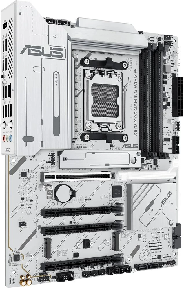 Pllakë amë ASUS X870 MAX GAMING WIFI7 W, Socket AM5, ATX, e bardhë