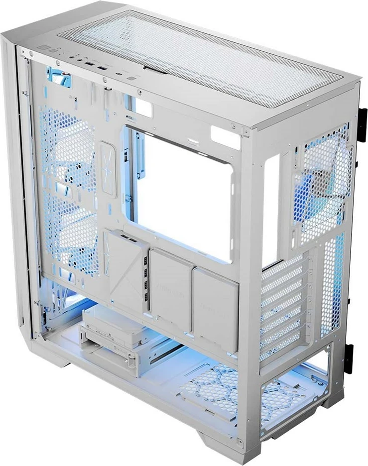 Kasë MODECOM HORIZON ARGB Flow MIDI USB 3.0 X 2 CYPE-C, e bardhë