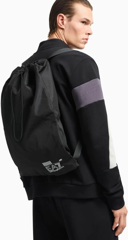 Çantë shpine për meshkuj Emporio Armani, e zezë