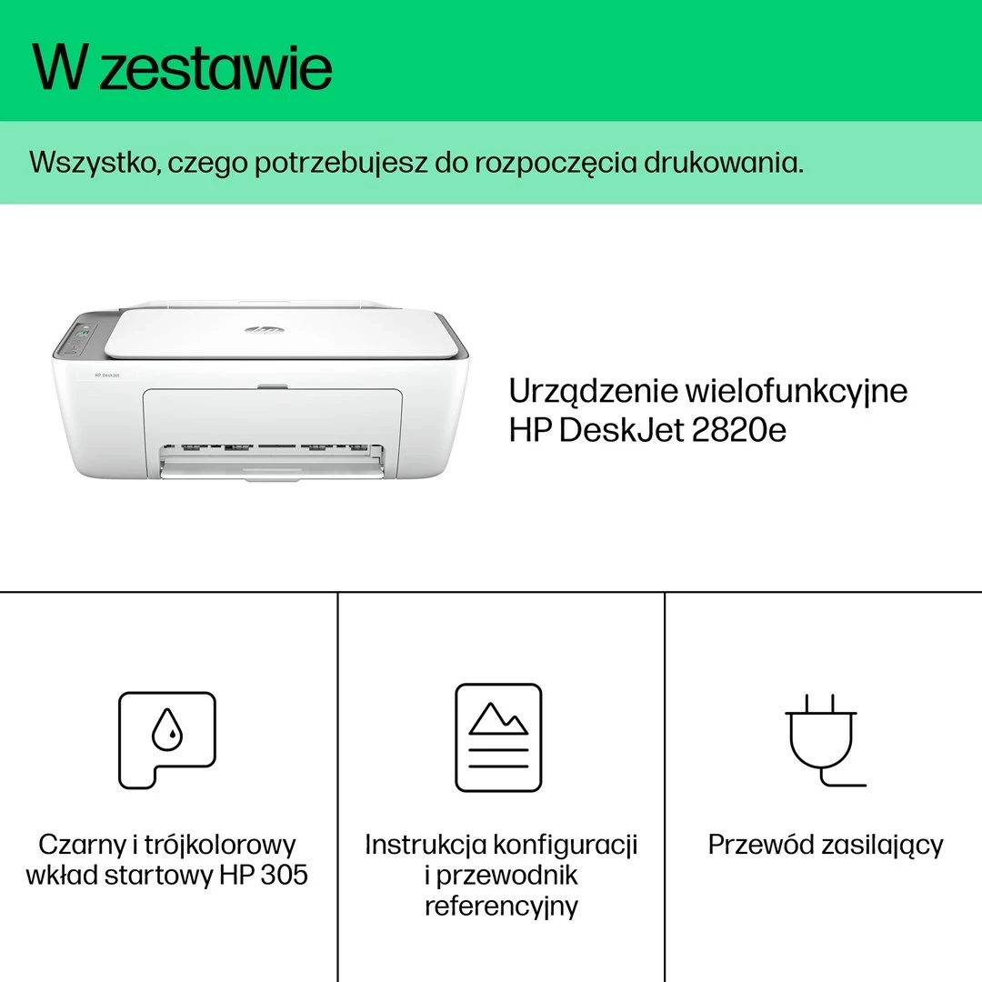 Printer HP DeskJet 2820e All-in-One, Gri