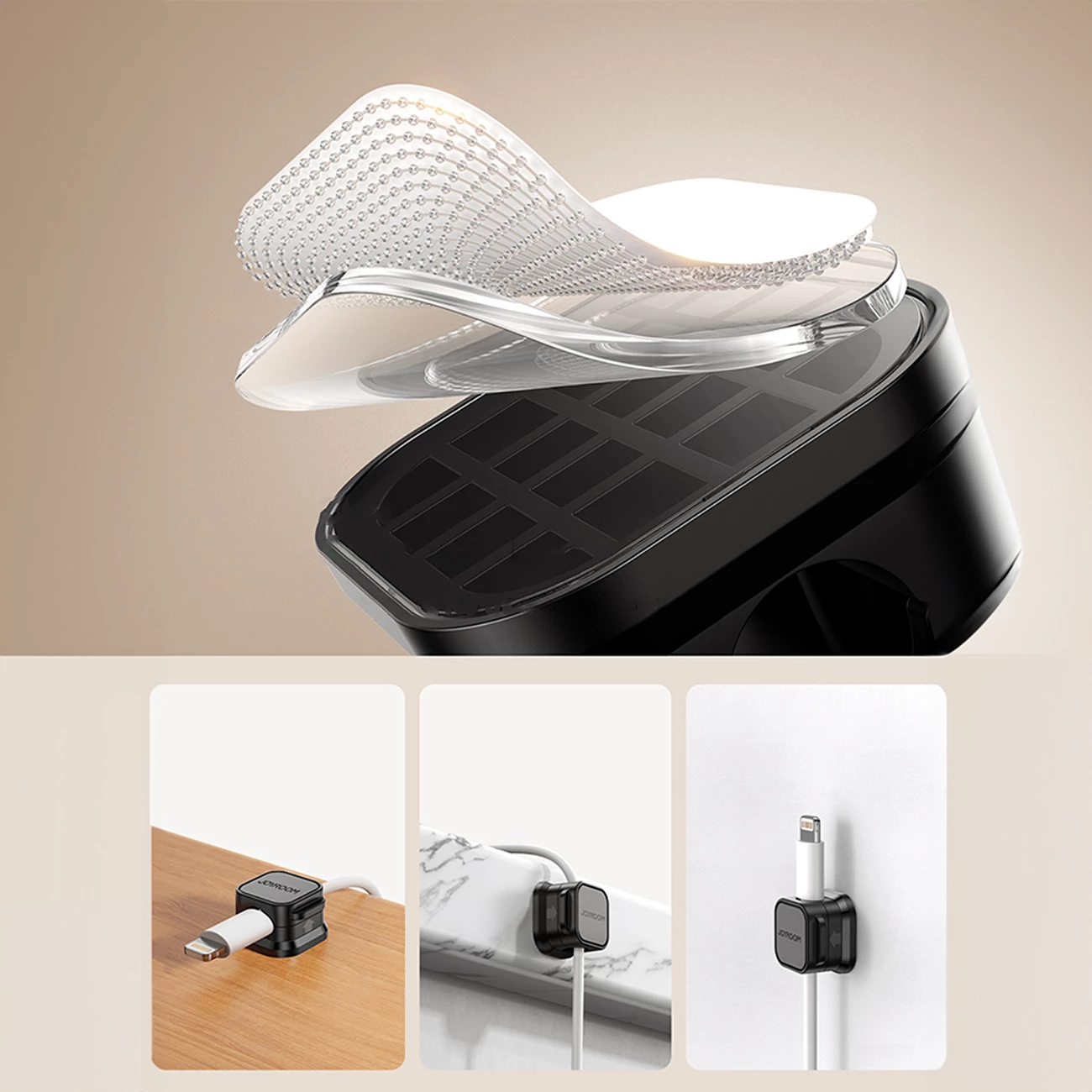 Organizues magnetik kabllosh Joyroom JR-ZS368, 3 copë, zi