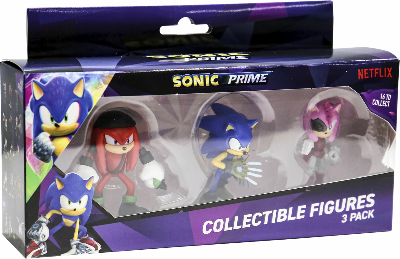 Set figurina koleksionuese P.M.I. Sonic Prime 3-pack 6.5 cm