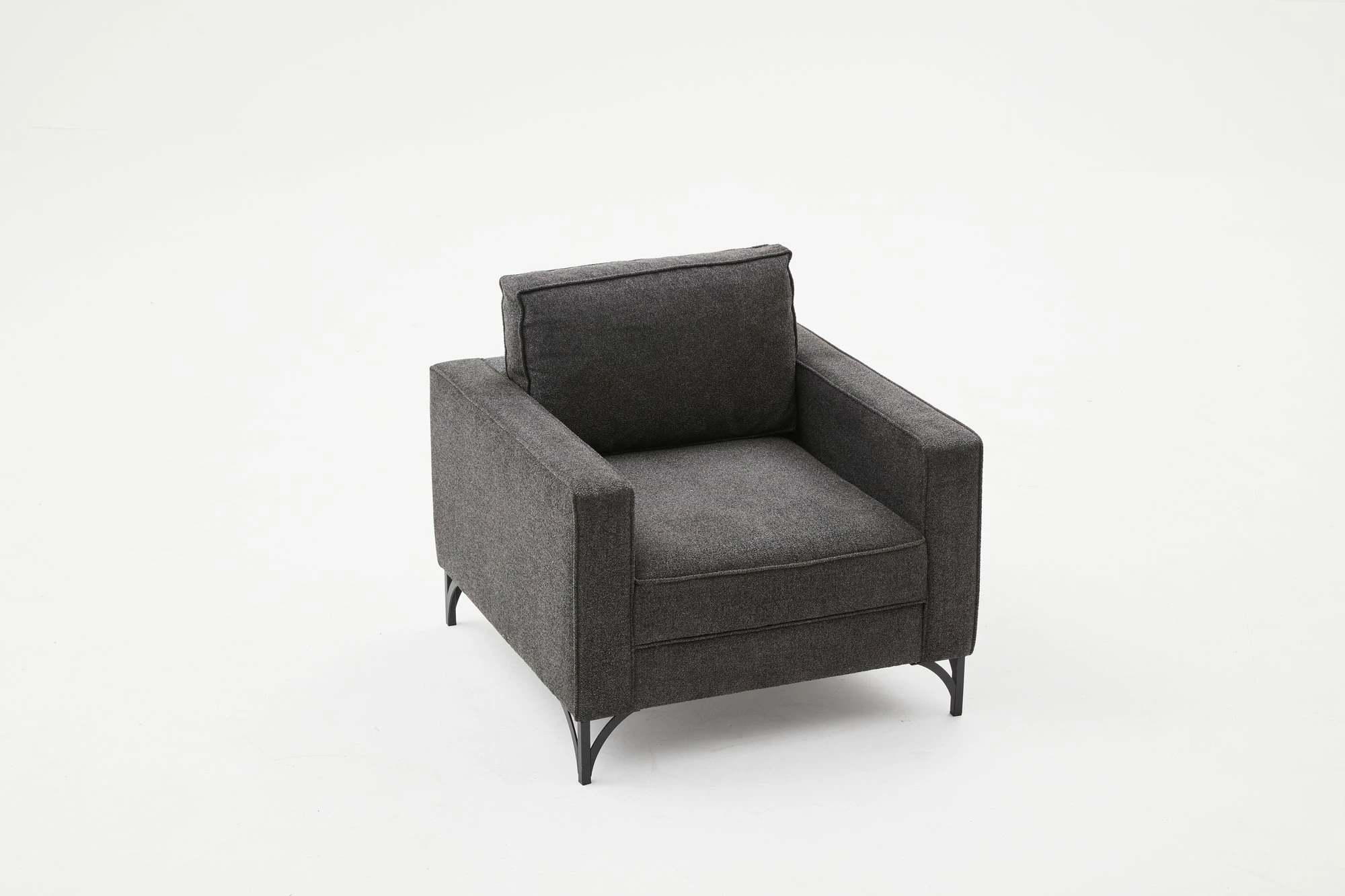 Karrige një vendëshe Atelier del Sofa, Berlin, antracit, e zezë