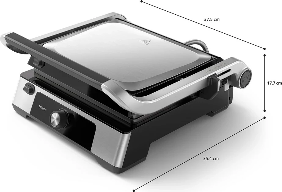 Grill kontakti Philips 5000 HD6301/90, 2200 W, Inox