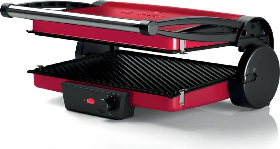 Grill elektrik Bosch TCG4104, 2000 W, i zi/kuq