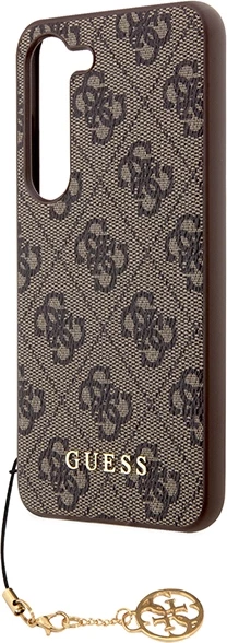 Mbështjellës Guess 4G Charms Collection për Samsung Galaxy A55, Kafe
