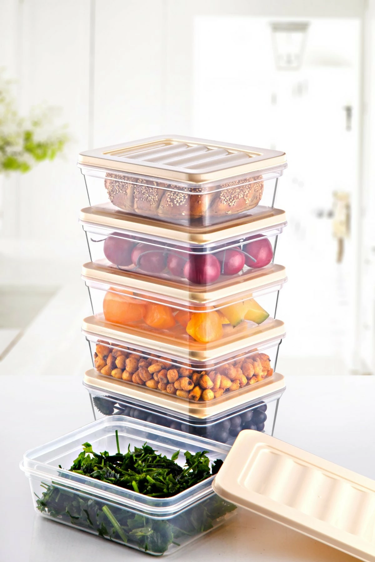 Set kuti për ruajtje (6 copë), Hermia, MDFRSB-1-6