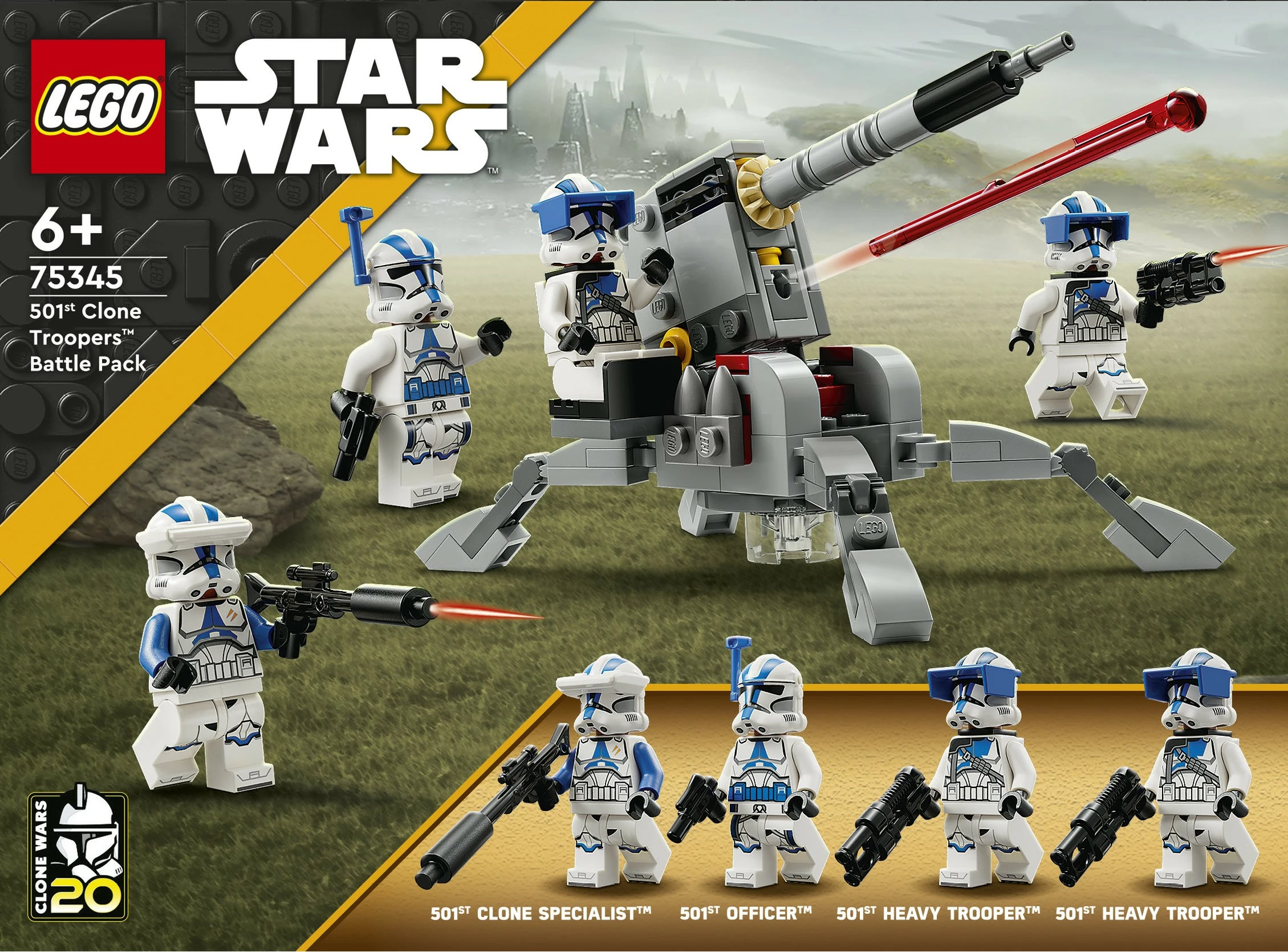 Set ndërtimi LEGO Star Wars 501st Clone Troopers, 119 pjesë, shumëngjyrësh