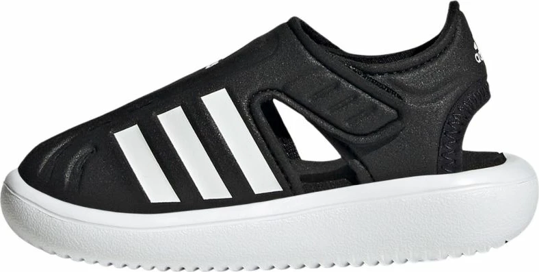 Sandale për fëmijë adidas, të bardha/ të zeza