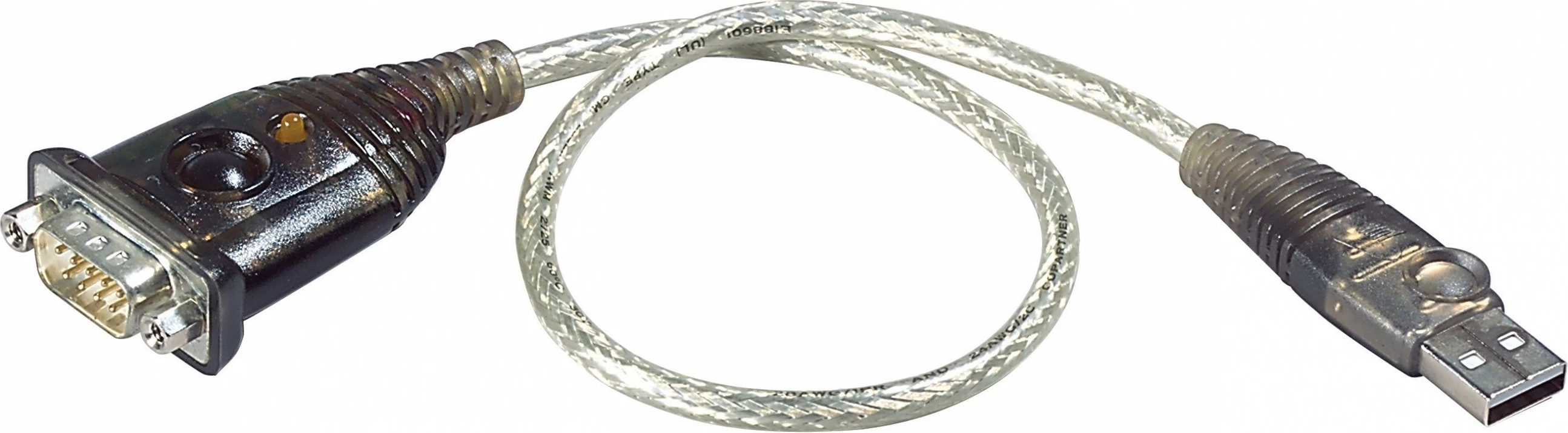 Kabllo konvertues ATEN UC232A USB në serial DB-9, 0.35m, transparent