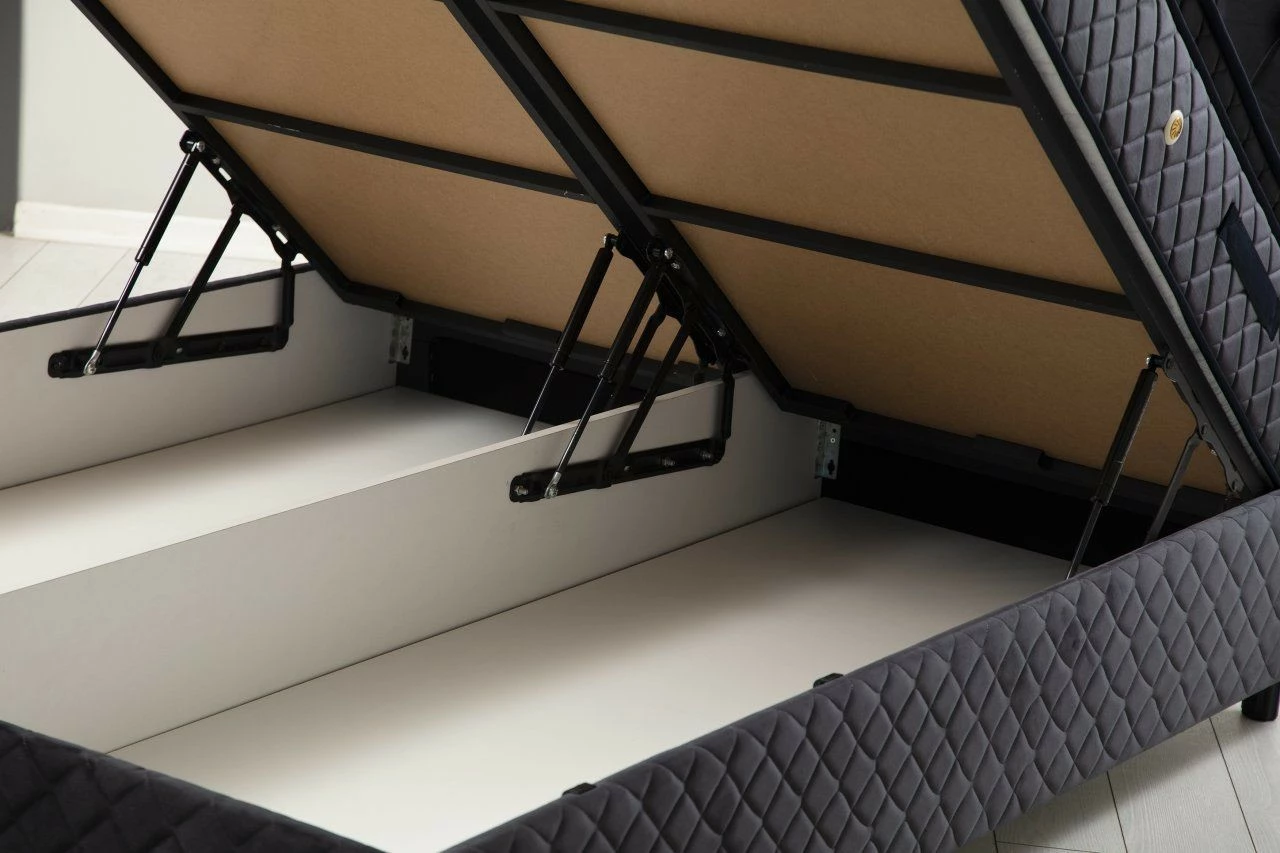 Set dysheku, baza dhe shtrati, ngjyrë antracit, Skye Decor, 140x200 v2