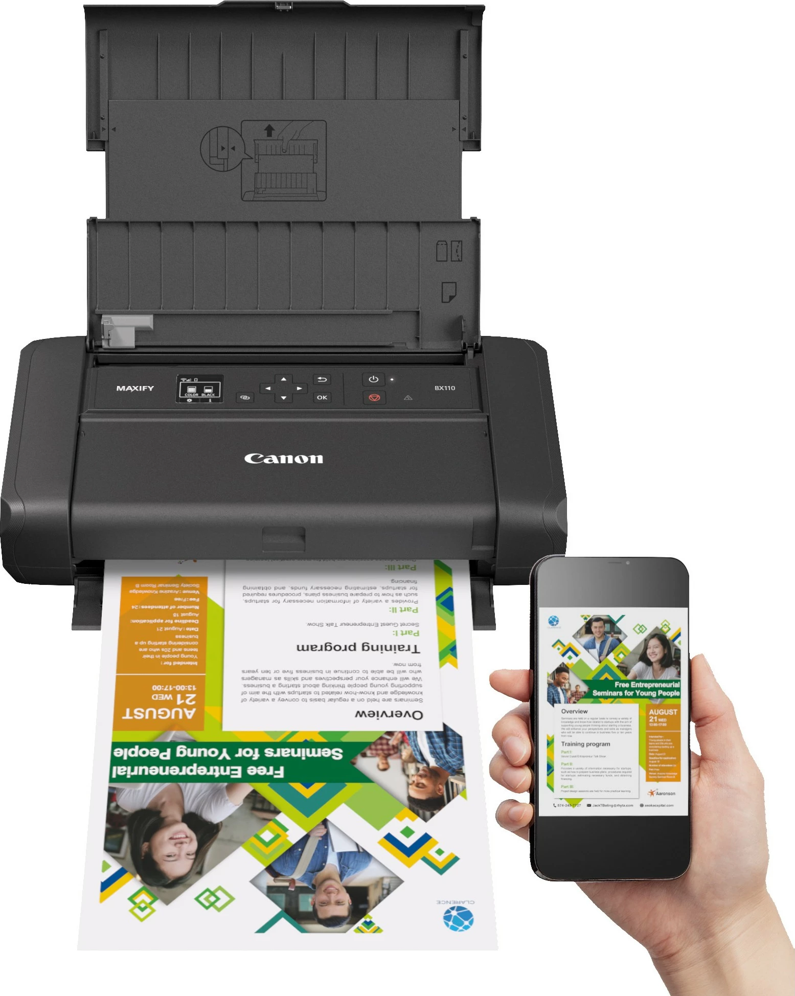 Printer Canon MAXIFY BX 110, Wi-Fi, USB-C, ngjyrë e zezë