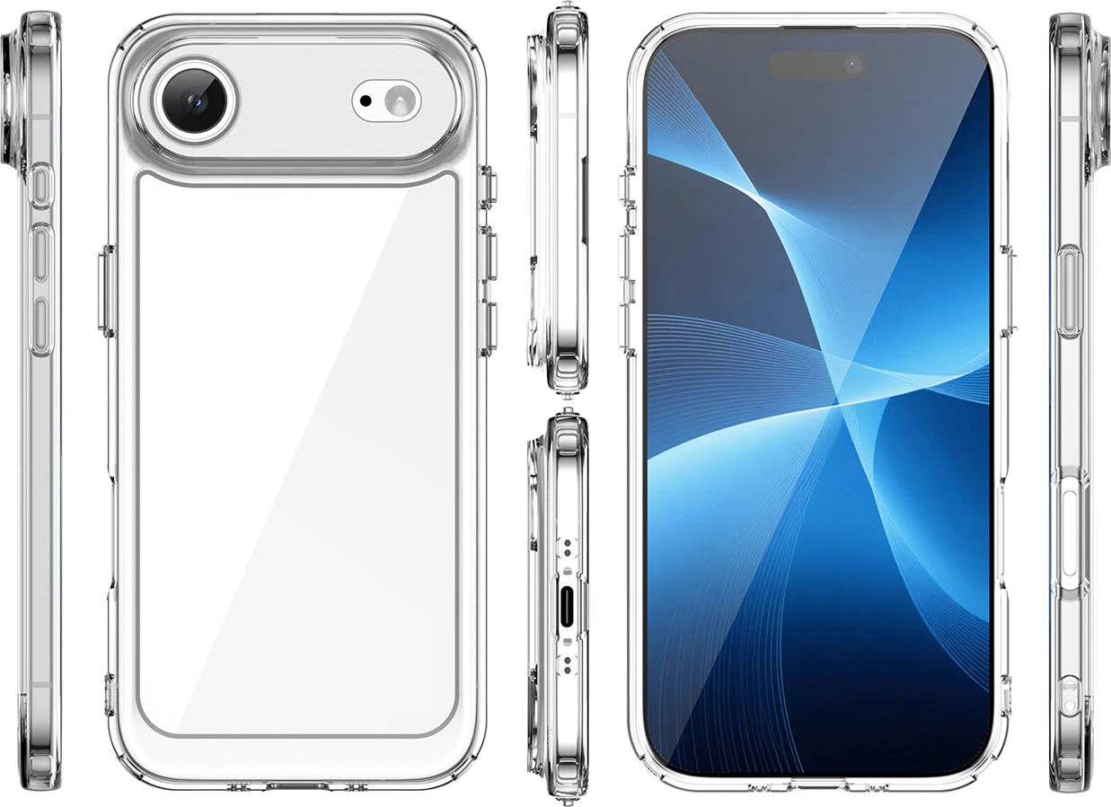 Mbështjellës Hurtel Outer Space për iPhone 17 Air, MagSafe, Transparent