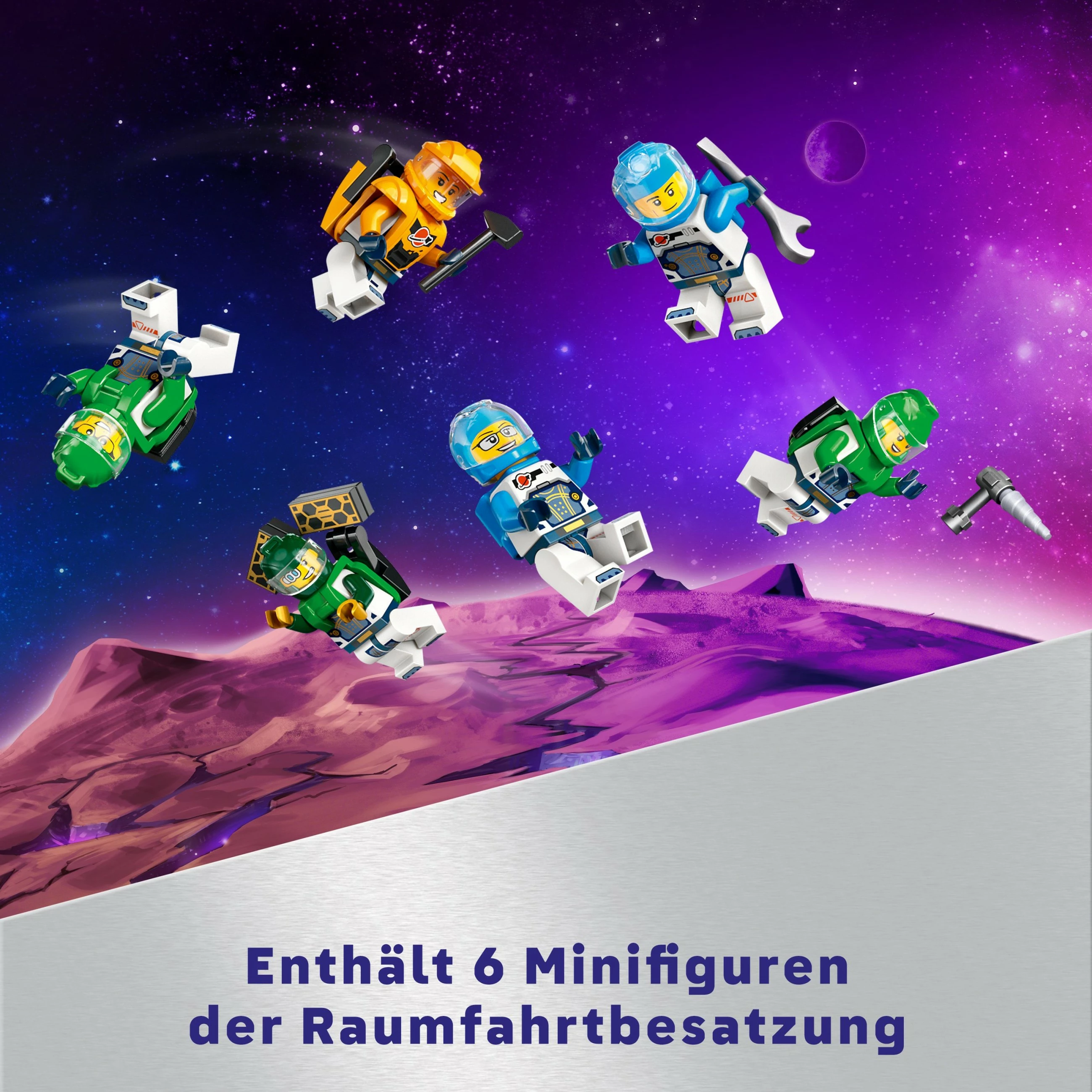 Set ndërtimi LEGO Modular Space Station 60433, 1097 pjesë, shumëngjyrësh