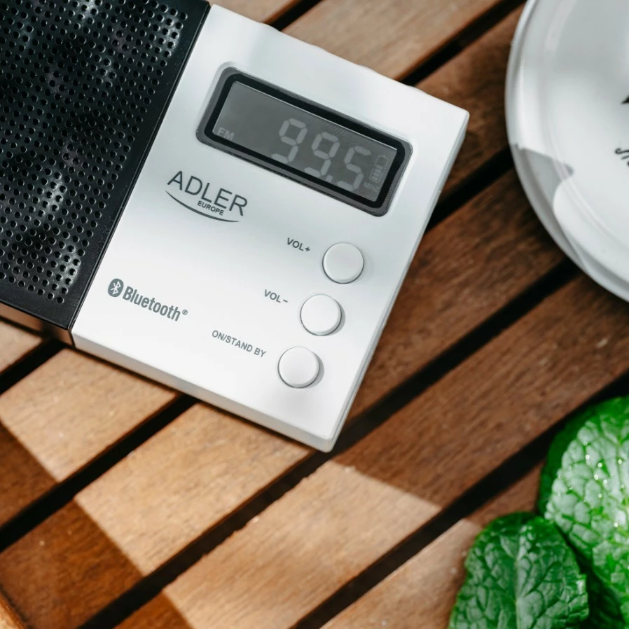Radio digjitale Adler AD1908 me Bluetooth, USB/SD, e zezë/bardhë