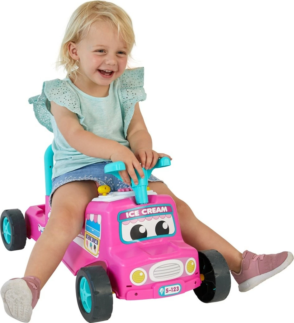 Ride-on ZURU Tiny Town Buggy interaktiv, plastikë, rozë