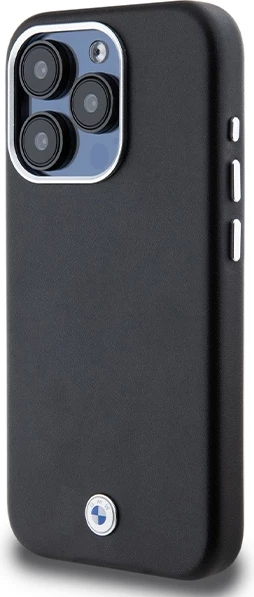 Mbështjellës BMW Signature Wrapped Metal MagSafe për iPhone 15 Pro, i zi