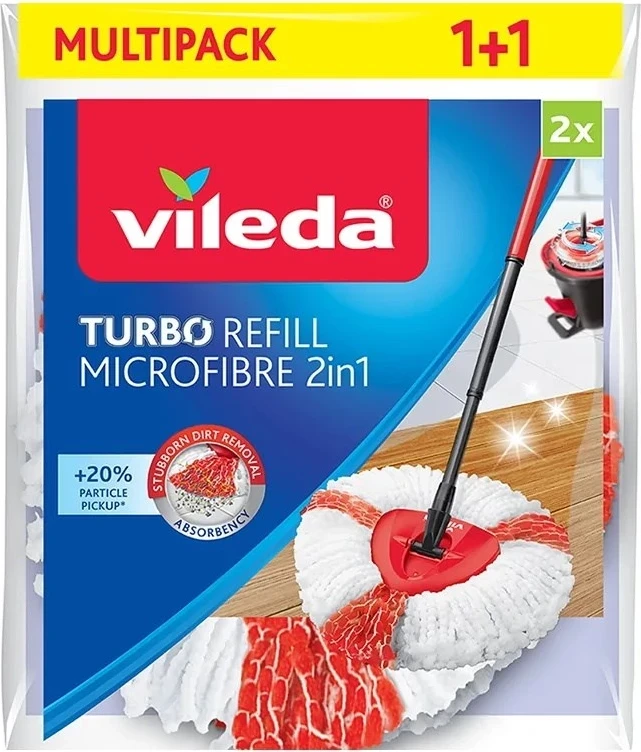 Leckë zëvendësuese për shtupë Vileda Turbo 2in1, 2 copë
