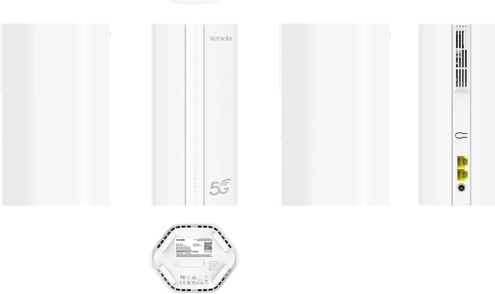 Kasë router Tenda 5G01, Wi-Fi 6, 5G, Dual-band, e bardhë