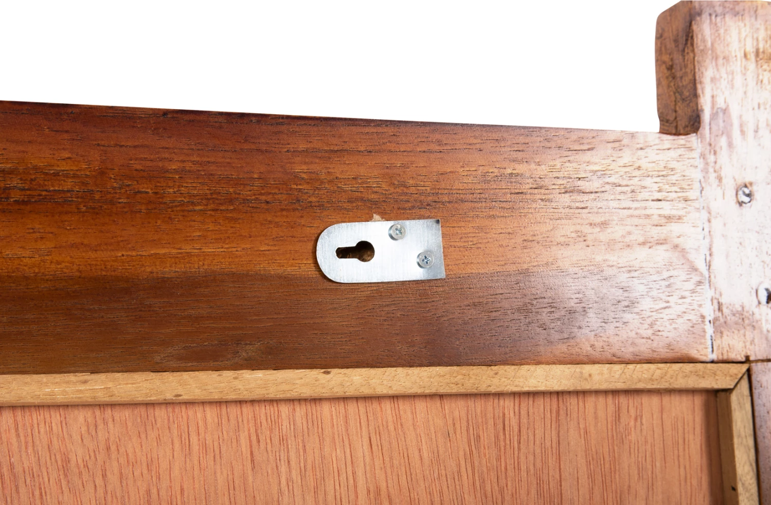 Pasqyrë muri, FH4303, dru TEAK i ricikluar, ngjyrë natyrale, 70x100H cm