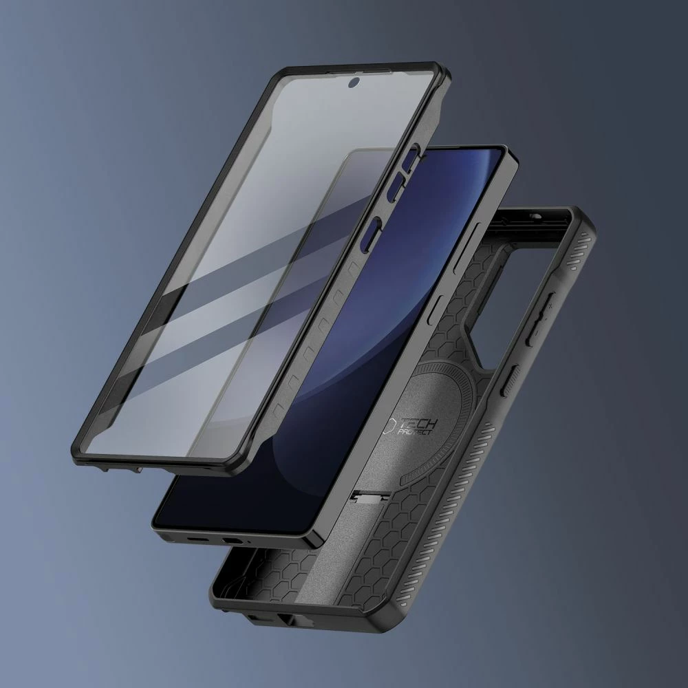Mbështjellës Tech-Protect Kevlar MagSafe+ për Samsung Galaxy S25 Ultra, i zi