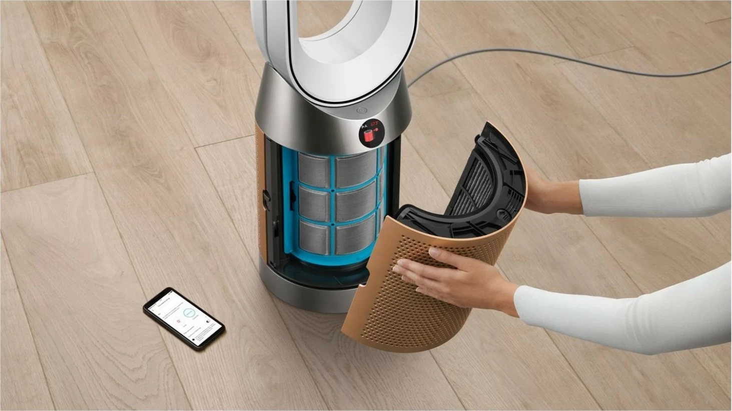 Purifikator ajri Dyson Purifier Cool PC2 De-NOx, smart, ngjyrë ari