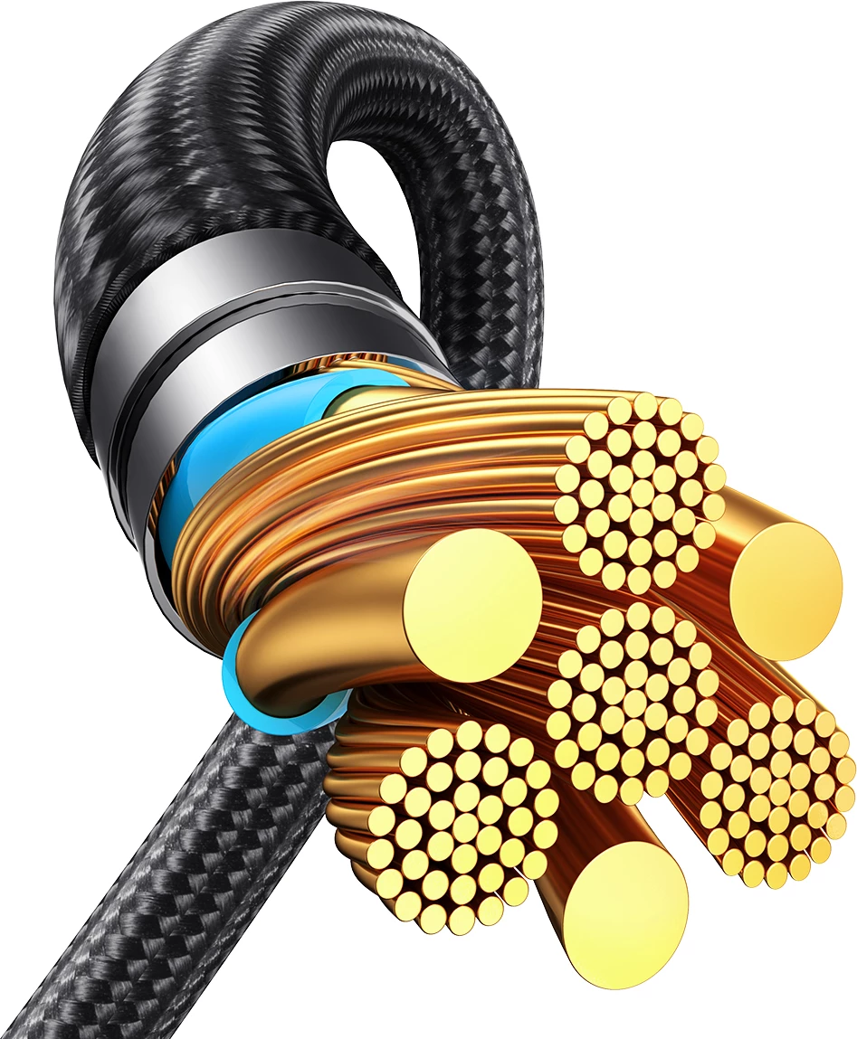 Kabllo karikimi Joyroom Speedy Series S-A21, 2in1 USB-C në USB-C/USB-C, 100W, 1.5m, e zezë