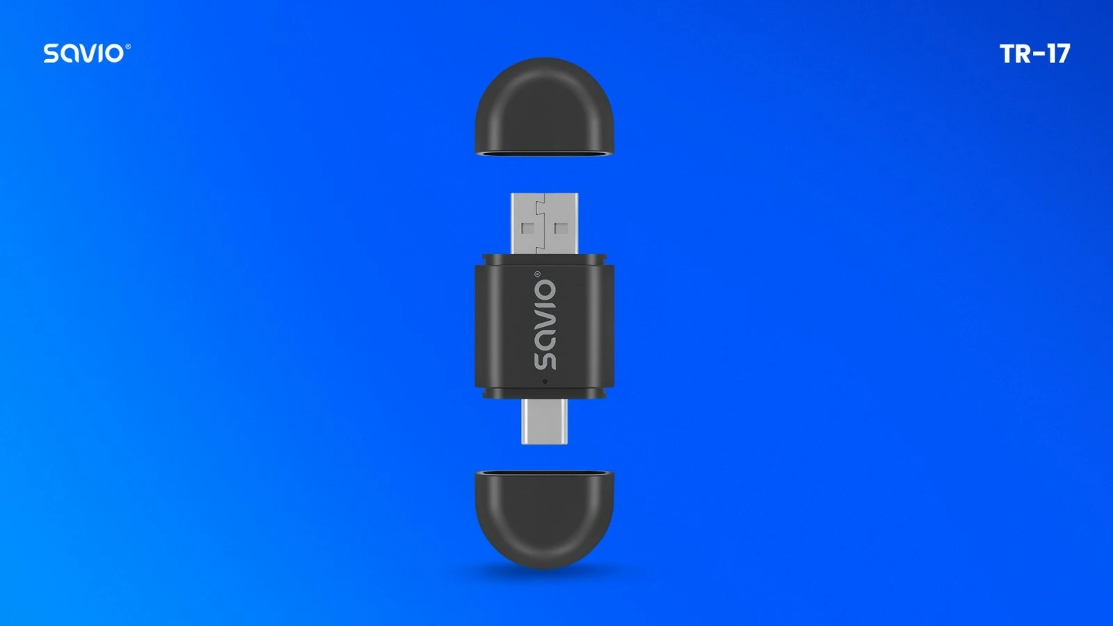 Adapter wireless për CarPlay & Android Auto Savio TR-17, i zi