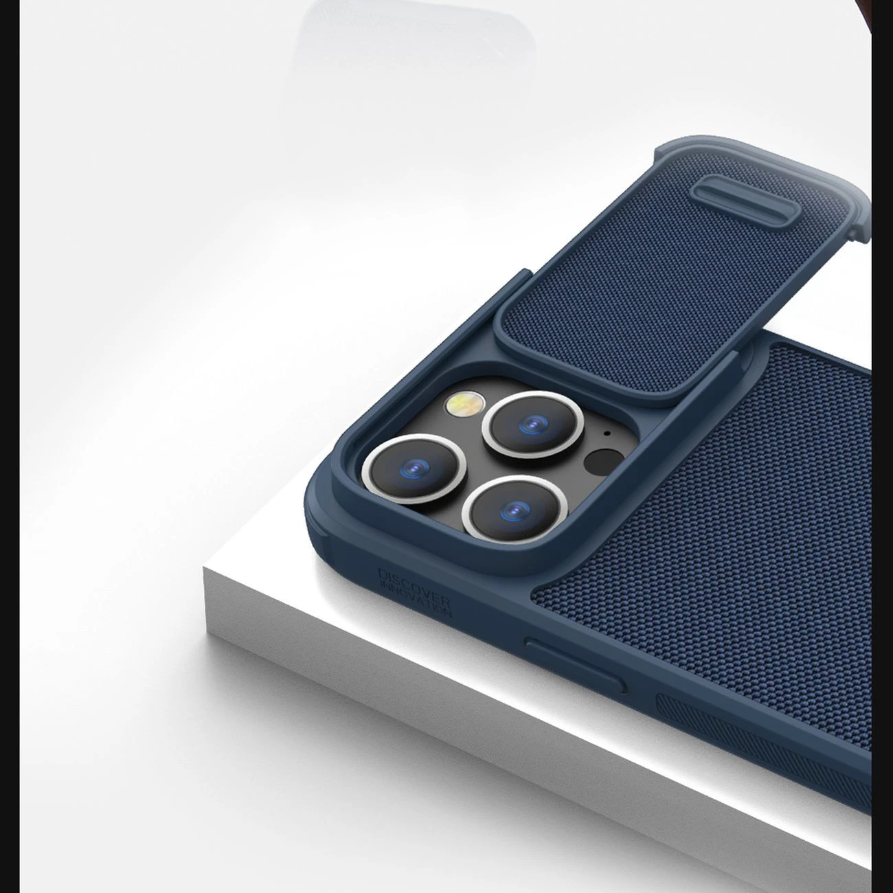 Mbështjellës Nillkin Textured S Case për iPhone 14 Pro, me kapak kamere, e zezë