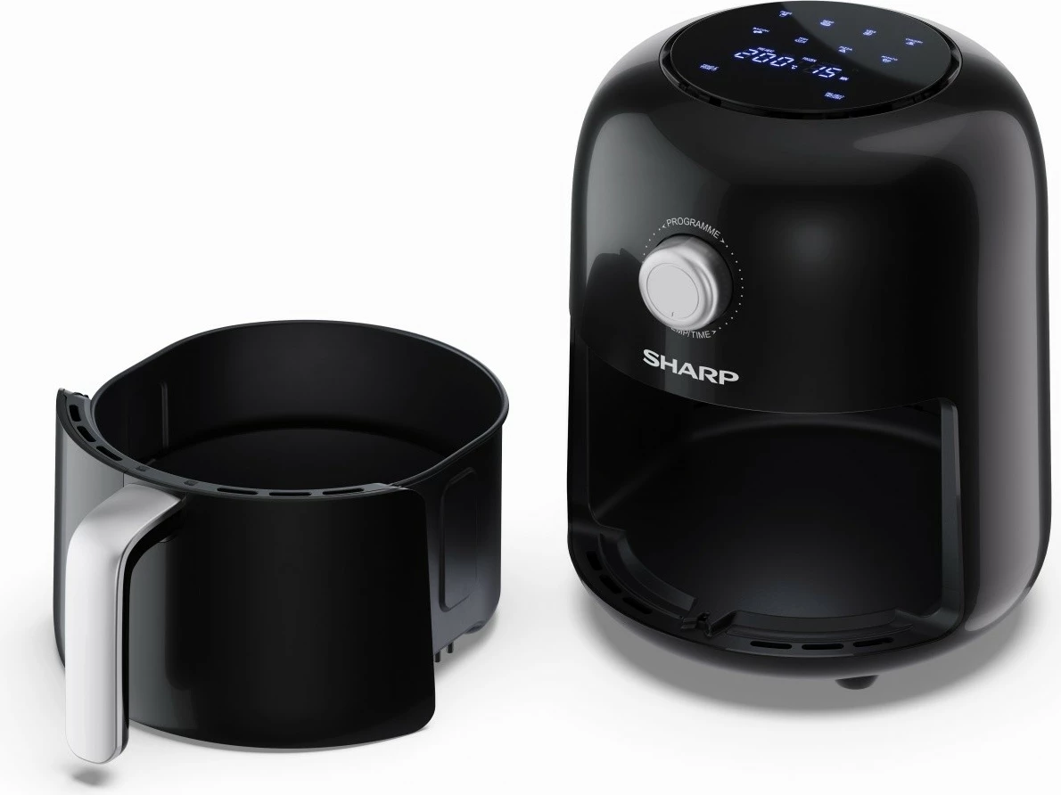 Friteuzë ajri Sharp AF-GS404AE-B, 4L, E zezë/Argjendtë