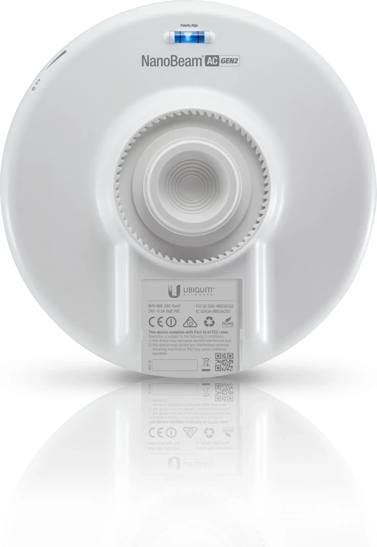Ubiquiti NanoBeam 5AC Gen 2, Network bridge, 450 Mbit/s, Bardhë