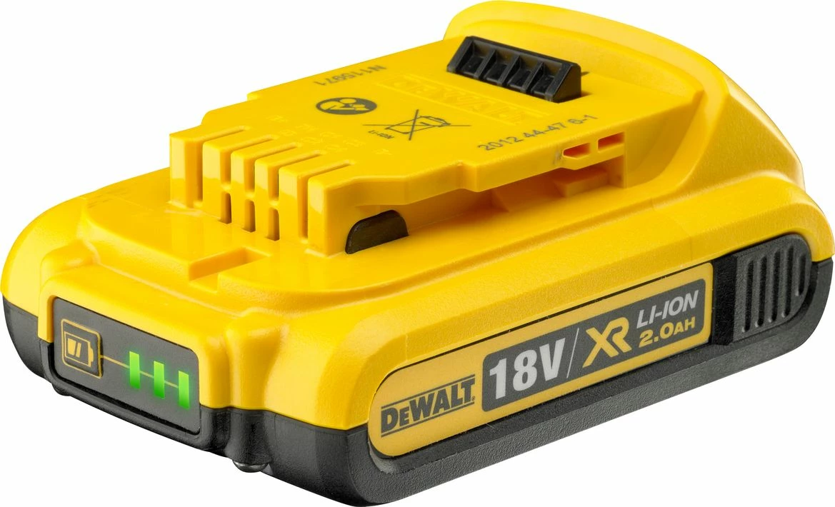 Bateri Dewalt XR DCB183 18V 2.0Ah Li-Ion, e verdhë