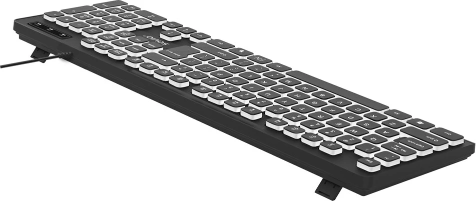 Tastierë SAVIO KB-04, QWERTY UK International, me kabllo, e zezë